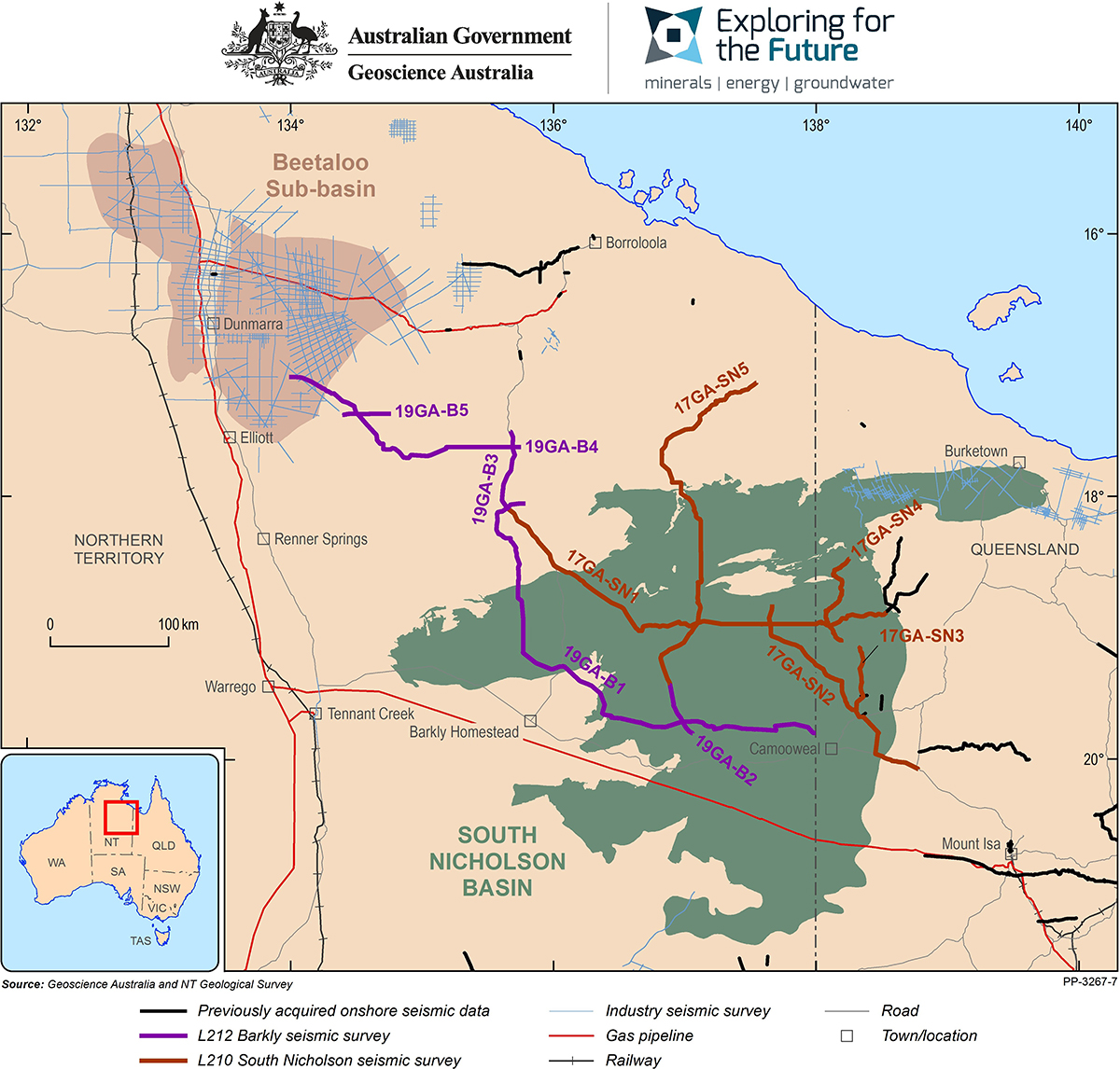 Due to the limited audience of this diagram and its complexity, no alternative description has been provided. Please email clientservices@ga.gov.au