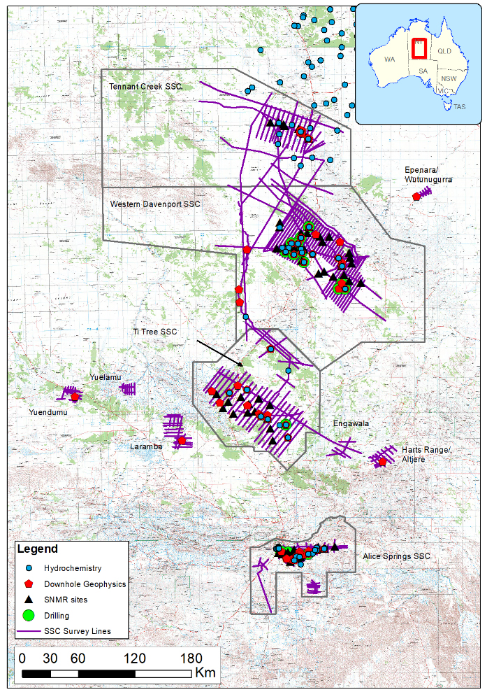 Map of the Southern Stuart Corridor Project area showing the scope of work undertaken in the Southern Stuart Corridor projectmagnetic.