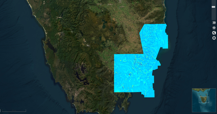 Map of magnetic data from the East Tasmania Magnetic and Radiometric survey