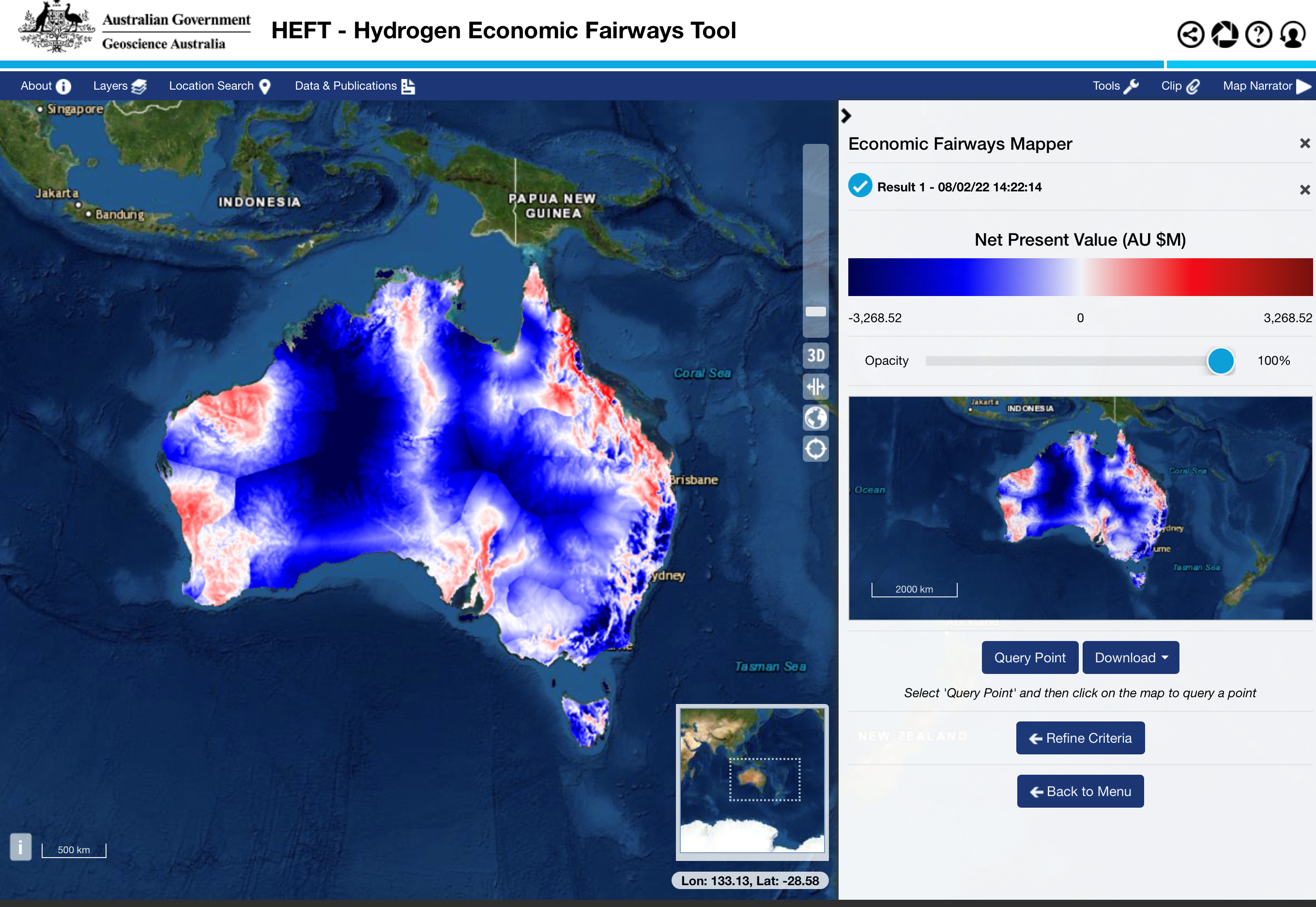 Hydrogen Economic Fairways Tool (HEFT)