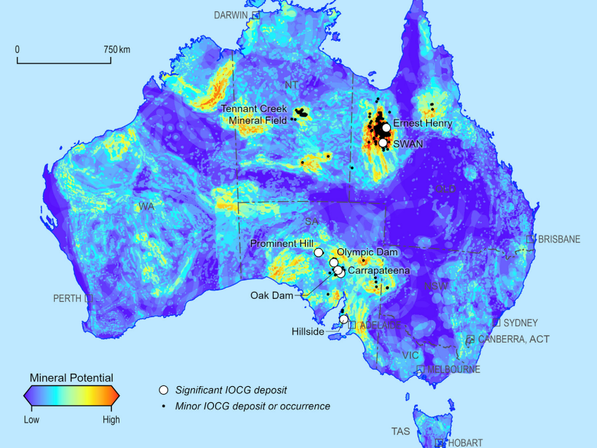 Australia's iron oxide copper-gold potential